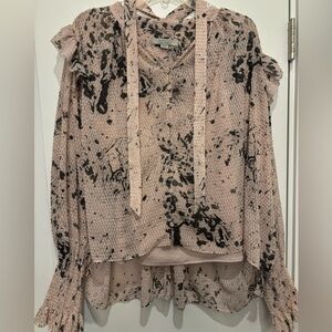 AllSaints Lara Portland Blouse, size Medium